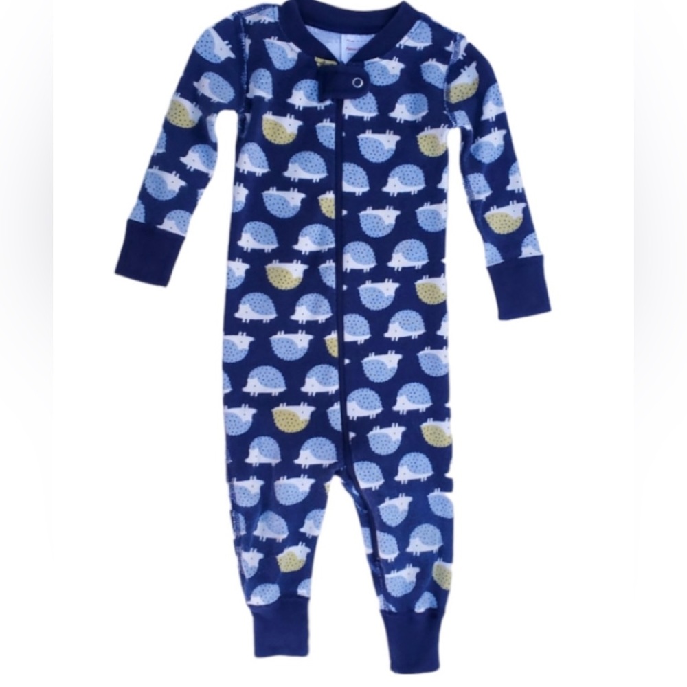 Hanna Andersson Baby Zip Sleeper Hedgehogs 0-3